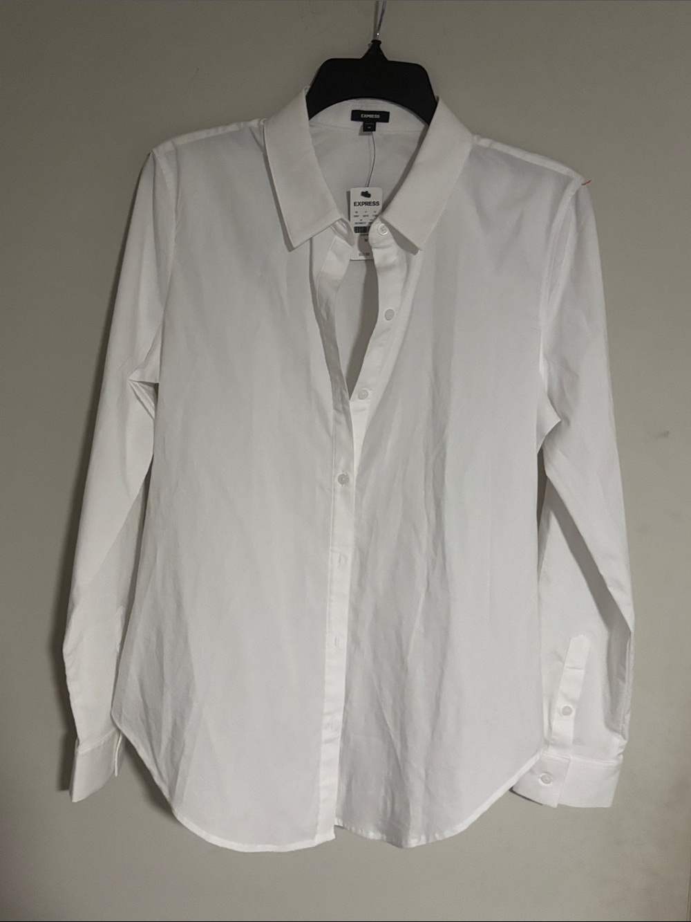 NWT Express Women's White Button-Down Shirt